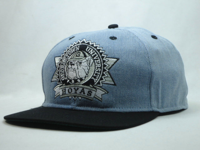 Georgetown Hoyas Grey Snapbacks Hat SF